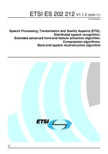 Standard ETSI ES 202212-V1.1.2 10.11.2005 preview