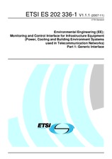Standard ETSI ES 202336-1-V1.1.1 8.11.2007 preview