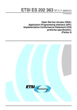 Standard ETSI ES 202363-V1.1.1 11.1.2005 preview