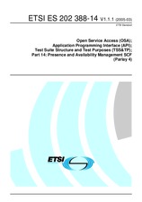 Standard ETSI ES 202388-14-V1.1.1 15.3.2005 preview