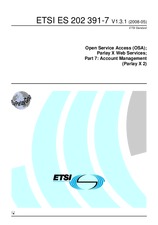 Standard ETSI ES 202391-7-V1.3.1 7.5.2008 preview