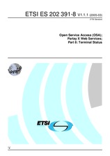 Standard ETSI ES 202391-8-V1.1.1 22.3.2005 preview