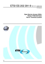 Standard ETSI ES 202391-9-V1.1.1 22.3.2005 preview