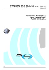 Standard ETSI ES 202391-10-V1.1.1 22.3.2005 preview