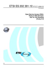 Standard ETSI ES 202391-10-V1.2.1 19.12.2006 preview