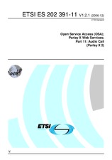 Standard ETSI ES 202391-11-V1.2.1 19.12.2006 preview