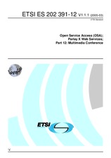 Preview ETSI ES 202391-12-V1.1.1 22.3.2005