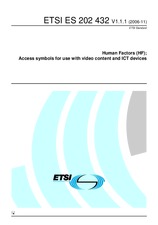 Standard ETSI ES 202432-V1.1.1 2.11.2006 preview