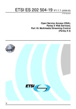 Standard ETSI ES 202504-19-V1.1.1 13.5.2008 preview