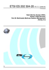 Standard ETSI ES 202504-20-V1.1.1 13.5.2008 preview