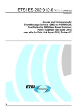 Preview ETSI ES 202912-6-V1.1.1 11.2.2003