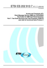 Preview ETSI ES 202912-7-V1.1.1 11.2.2003