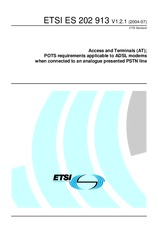 Preview ETSI ES 202913-V1.2.1 15.7.2004
