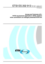 Standard ETSI ES 202913-V1.2.1 15.7.2004 preview