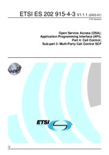 Standard ETSI ES 202915-4-3-V1.1.1 21.1.2003 preview
