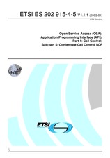 Standard ETSI ES 202915-4-5-V1.1.1 21.1.2003 preview