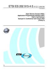 Standard ETSI ES 202915-4-5-V1.2.1 5.8.2003 preview