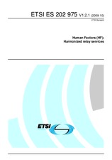 Standard ETSI ES 202975-V1.2.1 2.10.2009 preview