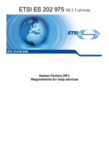 Standard ETSI ES 202975-V2.1.1 28.9.2015 preview