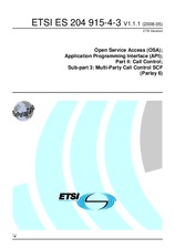 Standard ETSI ES 204915-4-3-V1.1.1 19.5.2008 preview