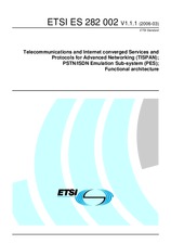 Standard ETSI ES 282002-V1.1.1 31.3.2006 preview