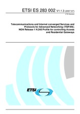 Preview ETSI ES 283002-V1.1.3 23.7.2007