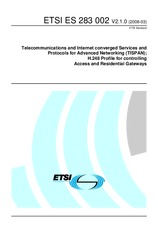 Preview ETSI ES 283002-V2.1.0 14.3.2008