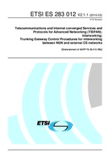 Standard ETSI ES 283012-V2.1.1 30.3.2010 preview