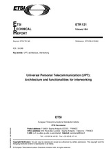 Standard ETSI ETR 121-ed.1 3.2.1994 preview
