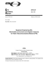Standard ETSI ETR 127-ed.1 15.3.1994 preview