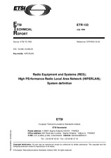 WITHDRAWN ETSI ETR 133-ed.1 15.7.1994 preview