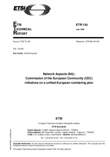 Standard ETSI ETR 134-ed.1 15.7.1994 preview