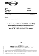 Standard ETSI ETR 168-ed.1 15.1.1995 preview