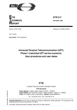Standard ETSI ETR 217-ed.1 15.11.1995 preview