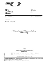 Standard ETSI ETR 231-ed.1 15.10.1995 preview