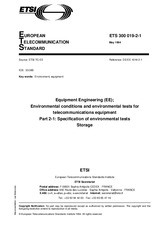 Standard ETSI ETS 300019-2-1-ed.1 15.5.1994 preview