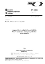 Preview ETSI ETS 300046-1-ed.1 31.8.1992
