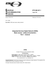 WITHDRAWN ETSI ETS 300047-1-ed.1 31.8.1992 preview
