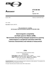 Standard ETSI ETS 300065-ed.1/Amd.1 30.9.1998 preview