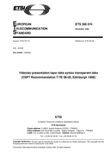 Standard ETSI ETS 300074-ed.1 30.11.1990 preview