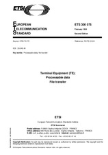 Standard ETSI ETS 300075-ed.2 28.2.1994 preview