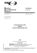 Standard ETSI ETS 300076-ed.1 30.11.1990 preview