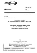 Preview ETSI ETS 300102-1-ed.1/Amd.1 30.4.1993