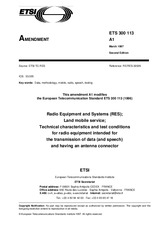 Preview ETSI ETS 300113-ed.2/Amd.1 15.3.1997