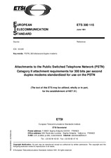 Preview ETSI ETS 300115-ed.1 30.6.1991