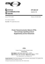 WITHDRAWN ETSI ETS 300427-ed.1 26.9.1995 preview