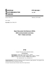 Standard ETSI ETS 300498-1-ed.1 15.7.1996 preview