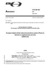 Standard ETSI ETS 300503-ed.1/Amd.1 6.4.1995 preview