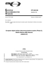 Standard ETSI ETS 300505-ed.1 30.9.1994 preview
