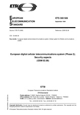 Standard ETSI ETS 300506-ed.1 12.9.1994 preview